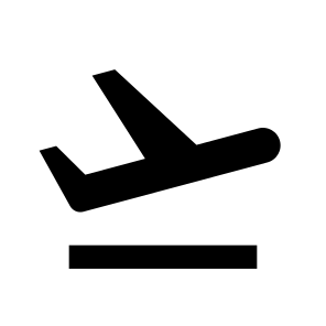 Flight Takeoff Line icon