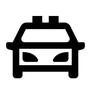 Police Car Line icon