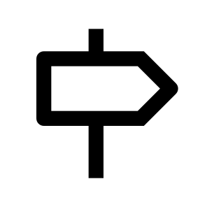 Signpost Line icon