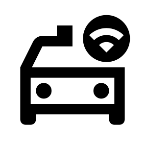 Taxi Wifi Line icon