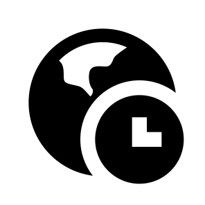 Time Zone Fill icon