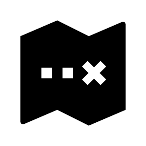 Treasure Map Fill icon