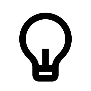 Lightbulb Line icon
