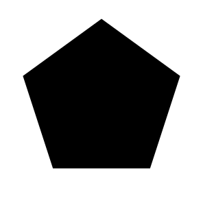 Pentagon Fill icon