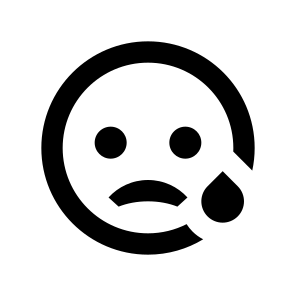 Emotion Sad Line icon