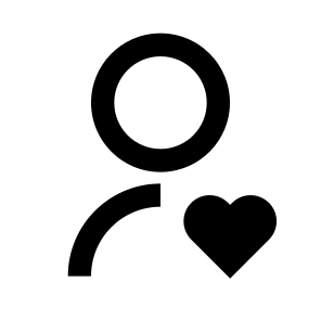 User Heart Line icon