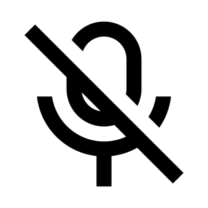 Mic Off Line icon