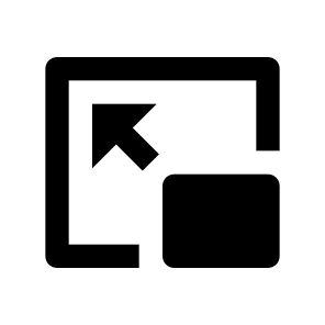 Picture In Picture Exit Fill icon