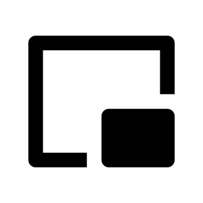 Picture In Picture  Fill icon