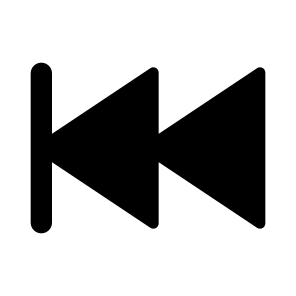 Rewind Start Fill icon