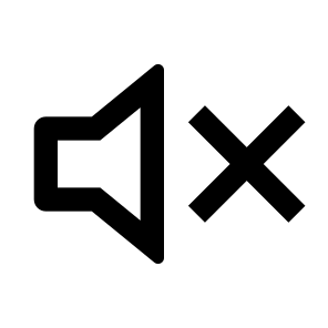 Volume Mute Line icon