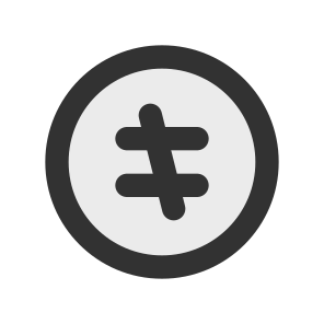 Equal Not Circle icon