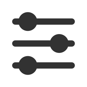 Adjustments Horizontal icon