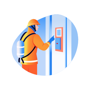 Alarm Checking, Pressing, Fireman, Emergency, Rescue icon