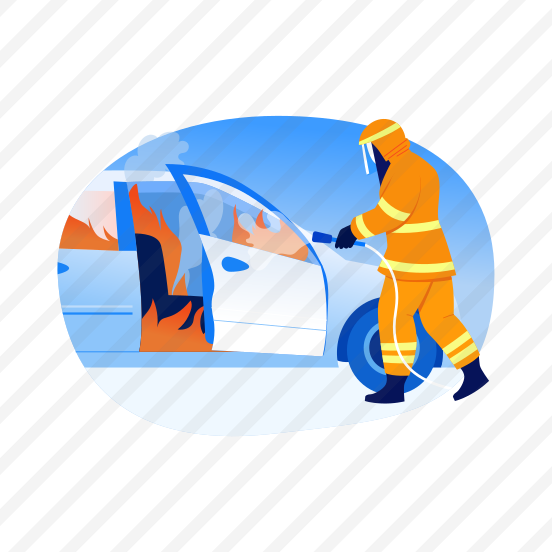 Car Rescue, Burning, Spraying, Extinguish, Vehicle preview