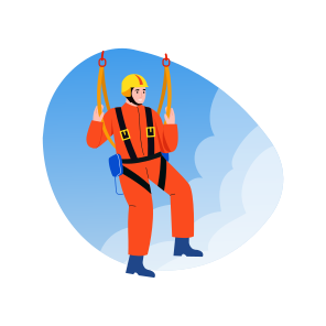 Firefighter Harness, Rope, Climbing, Uniform, Safety, icon