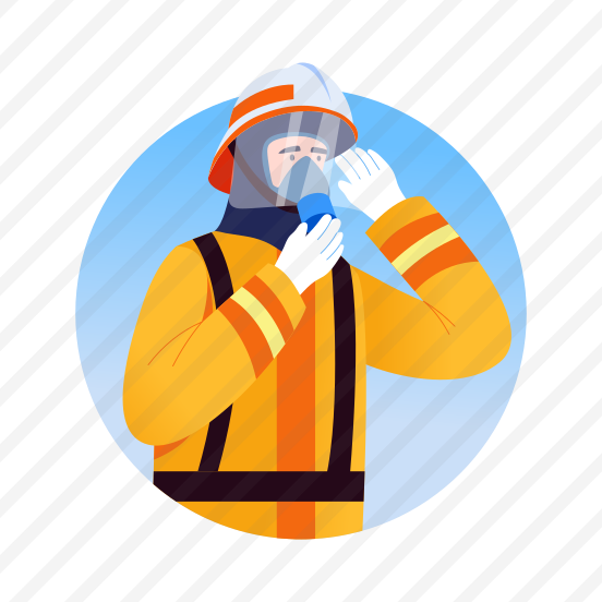 Firefighter Mask, Breathing, Fireproof, Inhaler, Emergency preview