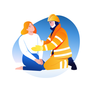 Firefighter Rescue, Helping, Saving, Compassion, Aiding icon