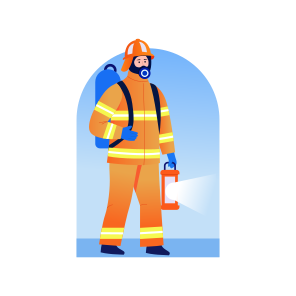 Firefighter Torch, Light, Equipment, Emergency, Recue icon