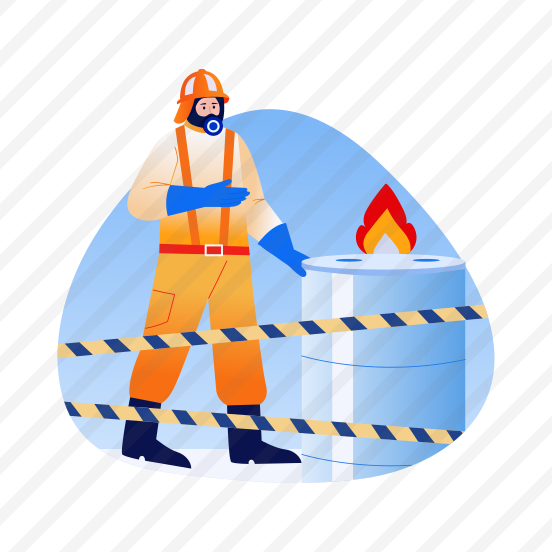 Hazardous Materials, Barrel, Protective Suit, Caution, Emergency, preview