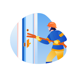 Jammed Door, Halligan, Tool, Fireman, Emergency, icon
