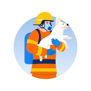 Pet Rescue, Animal, Dog, Protecting, Saving, icon