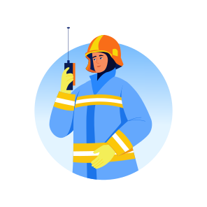 Radio Communication, Talking, Speaking, Handheld, Fireman, icon