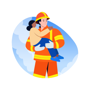 Rescue Kid, Compassion, Helping, Protecting, Emergency icon