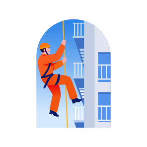 Rope Rescue, Climbing, Building, Rappel, Harness icon
