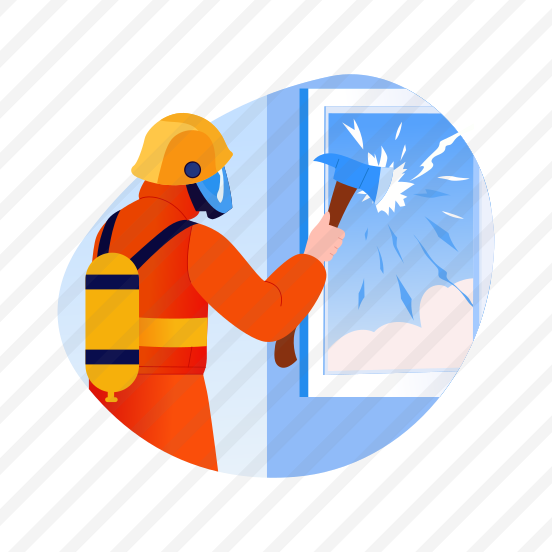 Window Rescue, Shatter, Breaking, Firefighter, Emergency preview