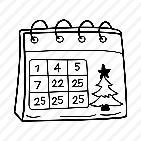 Advent Calendar, Schedule, Planner, Event, Christmas preview