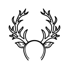 Antlers Headband, Headwear, Hairband, Accessory, Horns icon