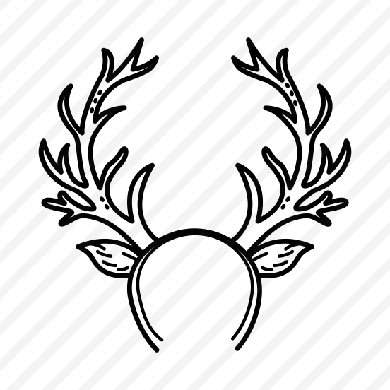 Antlers Headband, Headwear, Hairband, Accessory, Horns preview
