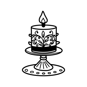 Candelabra, Candlestick, Candleholder, Candle, Light icon