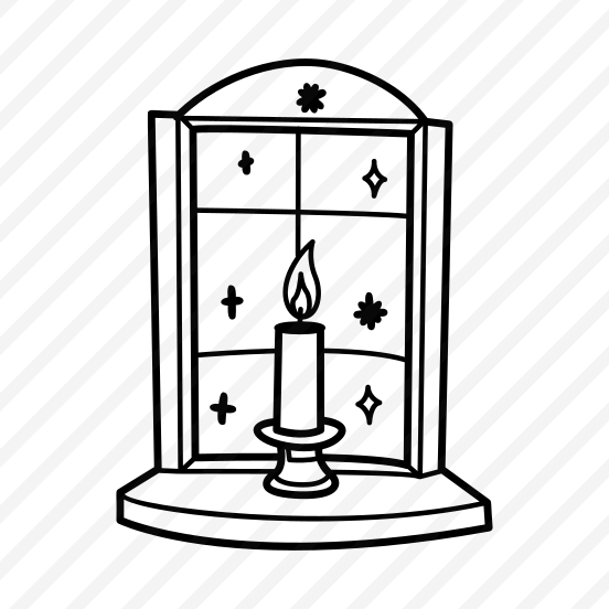 Candlelit Window, Candlelight, Decor, Interior, Decorative preview