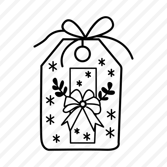 Christmas Tag, Label, Coupon, Gift, Present preview
