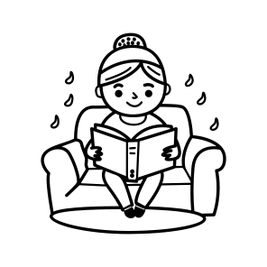 Cozy Reading, Story, Novel, Bibliophile, Hobby, icon