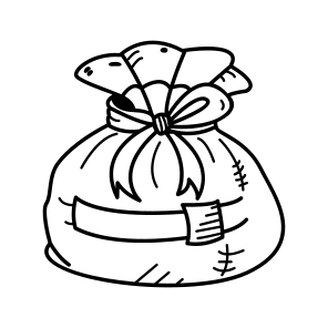 Gift Sack, Bag, Present, Surprise, Pouch, icon