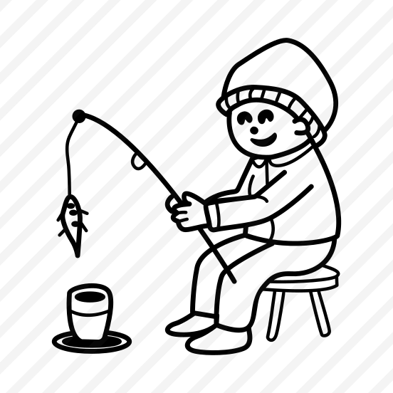 Ice Fishing, Ankling, Rod, Activity, Catching Fish preview