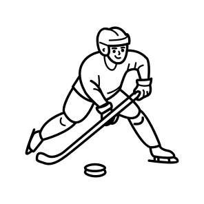Ice Hockey, Snowsports, Playing, Athelete, Sport icon