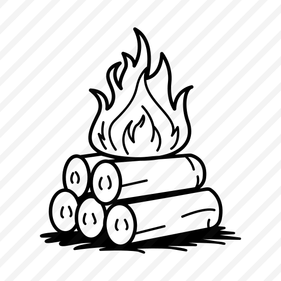 Log Fire, Firewood, Flame, Fire, Burning preview