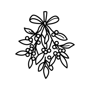 Mistletoe, Plant, Ornament, Decor, Christmas icon