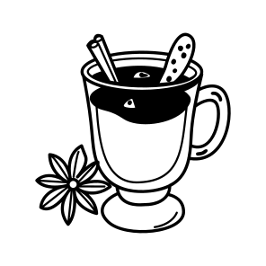 Mulled Wine, Cup, Drink, Beverage, Glass, icon