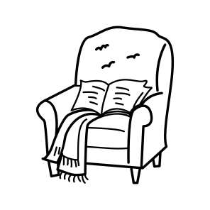 Reading Couch, Chair, Armchair, Seat, Lounge, icon