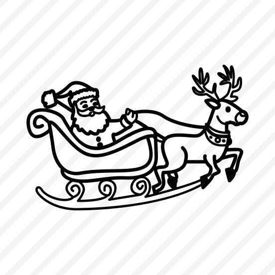 Santa Sleigh, Vehicle, Ride, Sledge, Xmas preview