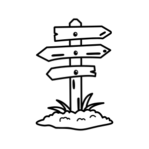 Signboard, Directionals, Sign, Board, Guidance icon