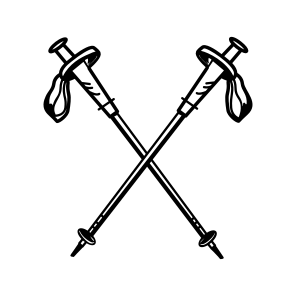 Ski Poles, Sport, Sportsgear, Sticks, Equipment icon