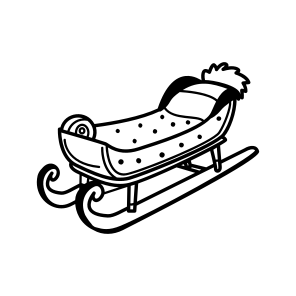 Sled, Sleigh, Toboggan, Chariot, Snowmobile icon