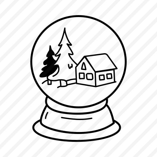 Snow Globe, Crystal Ball, Ornament, Decor, Christmas preview