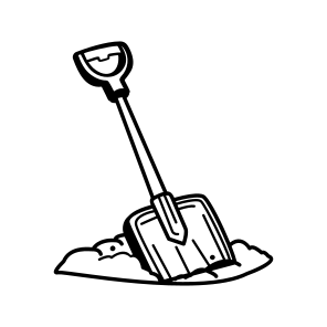 Snow Shovel, Spade, Tool, Equipment, Digging, icon